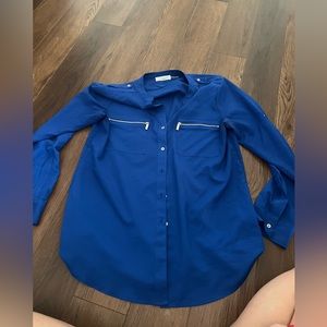 Calvin Klein Royal Blue Button Up